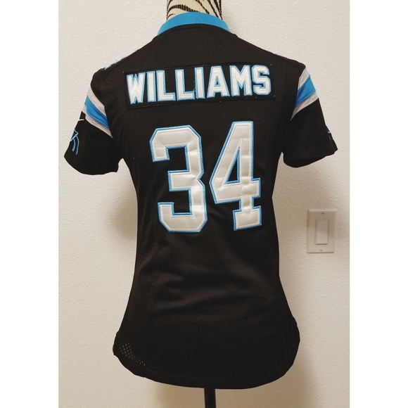 NIKE PANTHER WILLIAMS BLACK GAME JERSEY - Picture 4 of 8
